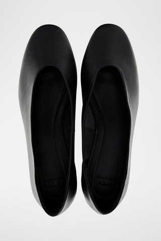 Ballerines en cuir - Noir