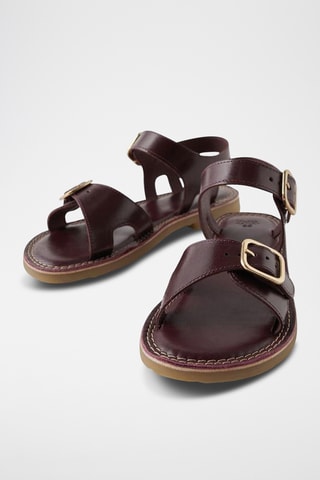 Sandales en cuir - Marron