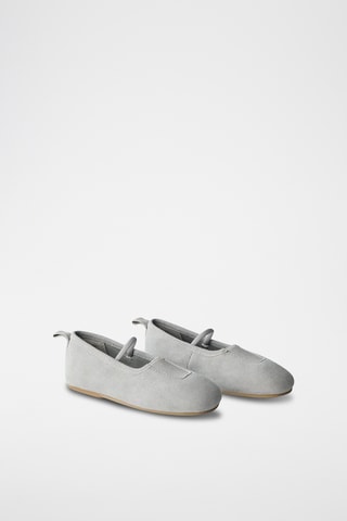 Babies en nubuck - gris clair