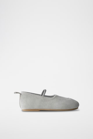 Babies en nubuck - gris clair