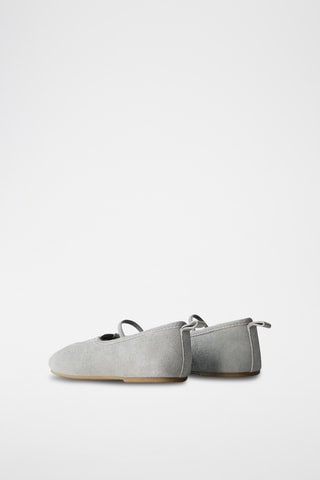 Babies en nubuck - gris clair