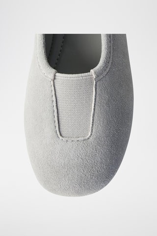 Babies en nubuck - gris clair