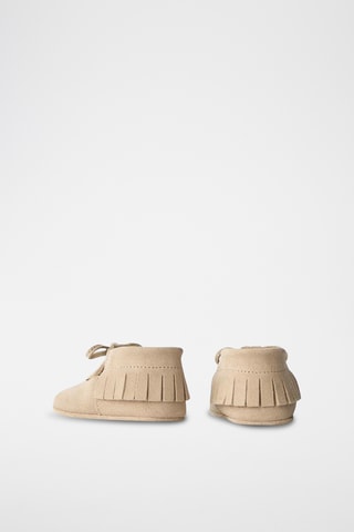 Chaussons en nubuck - Beige