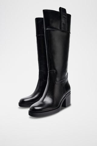 Bottes en cuir - Noir