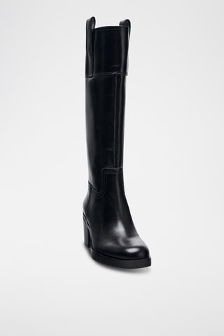 Bottes en cuir - Noir
