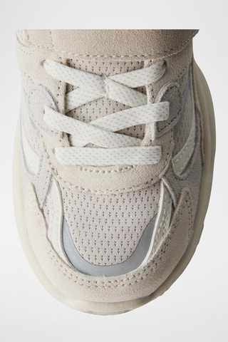 Baskets en cuir - Ecru