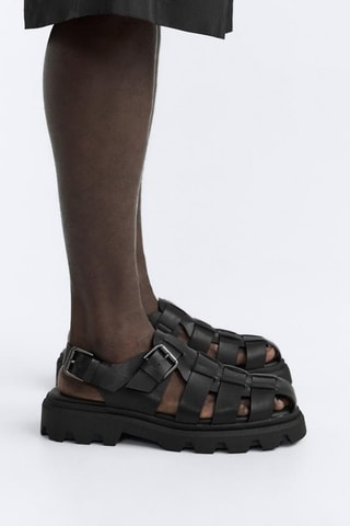 Sandales plateformes - Noir