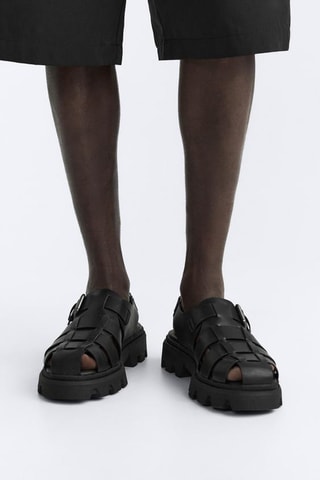 Sandales plateformes - Noir