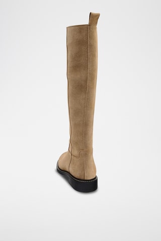 Bottes en nubuck - Beige