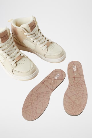 Baskets montantes - Ecru