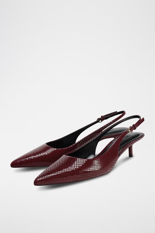 Escarpins en cuir - Bordeaux