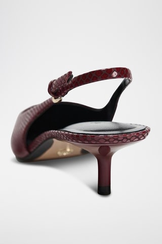 Escarpins en cuir - Bordeaux