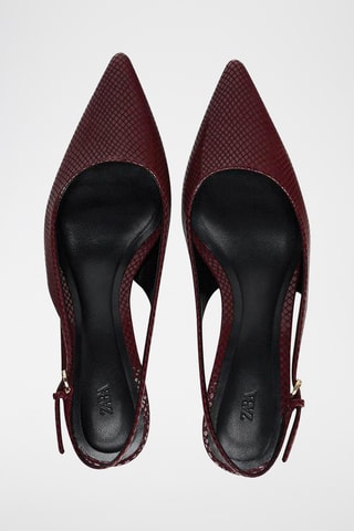 Escarpins en cuir - Bordeaux