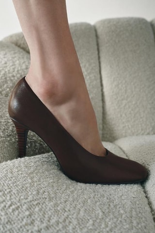 Escarpins en cuir - Marron