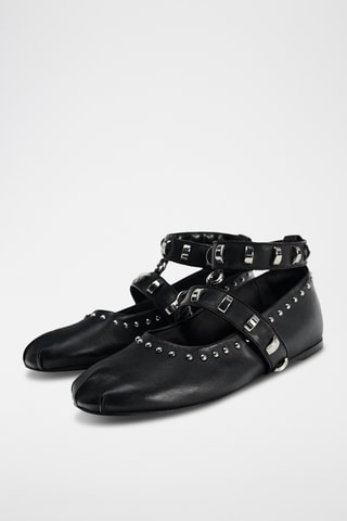 Babies en cuir - Noir