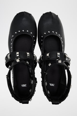 Babies en cuir - Noir