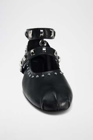 Babies en cuir - Noir