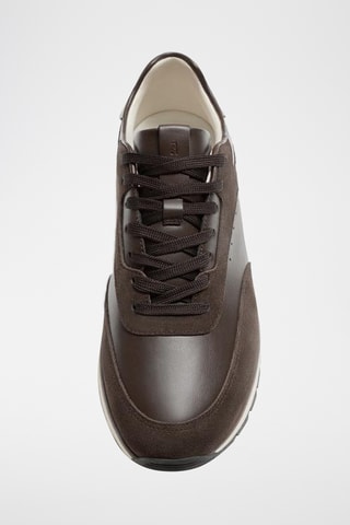 Baskets en cuir - Marron foncé