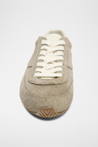 Baskets en cuir - Vert d’eau