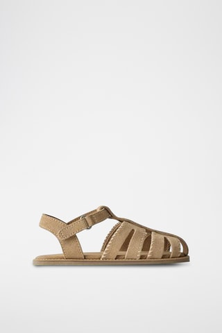 Sandales en nubuck - Beige