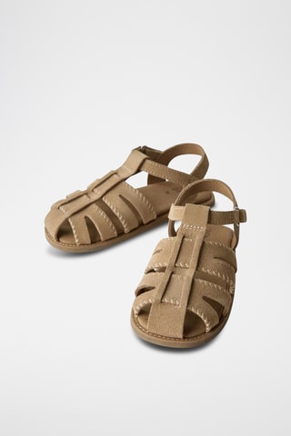 Sandales en nubuck - Beige