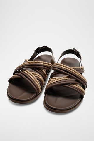 Sandales - Marron et beige
