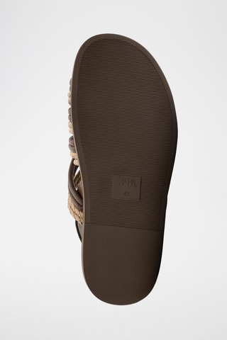 Sandales - Marron et beige