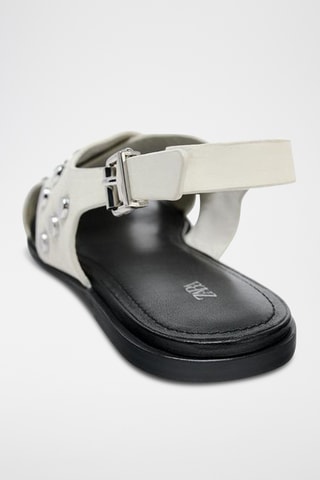 Sandales en cuir - Blanc