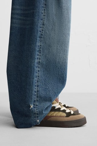 Baskets en nubuck - Marron