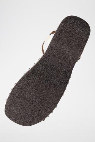 Sandales compensées - Ecru