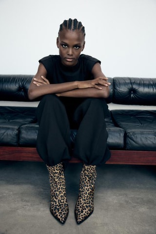 Bottines - Beige et noir