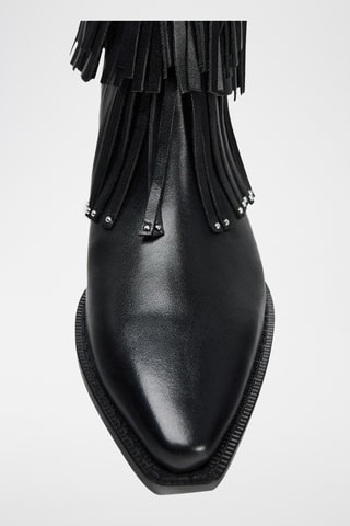 Bottines en cuir - Noir