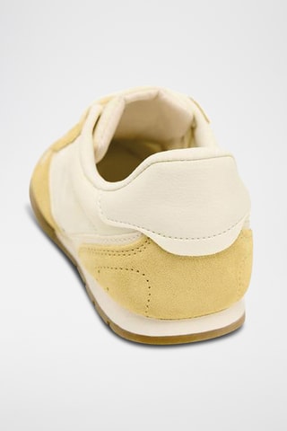 Baskets en cuir - Moutarde