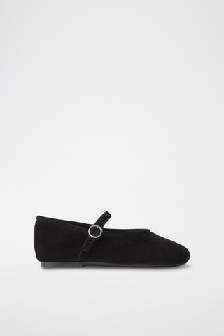 Babies en nubuck - Noir