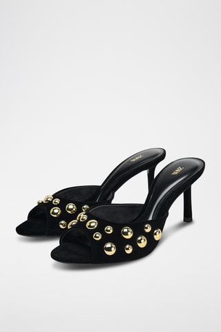 Mules à talons - Noir