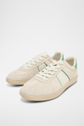 Baskets en nubuck - Ecru