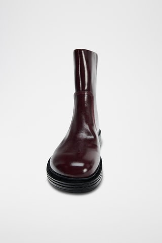 Bottines vernies - Bordeaux