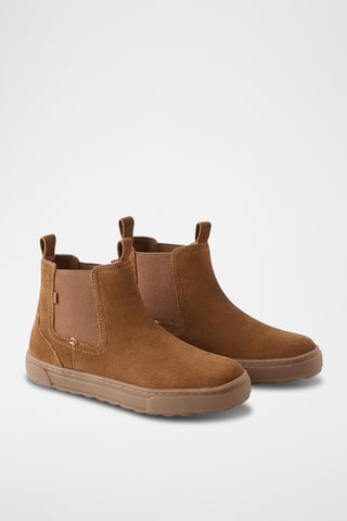 Bottines Chelsea en nubuck - Marron