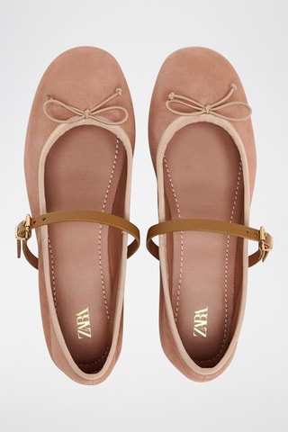 Babies en cuir - Rose