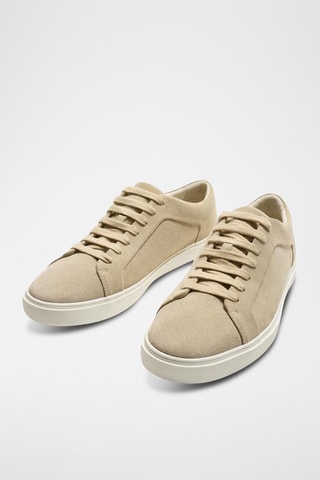Baskets en nubuck - Beige
