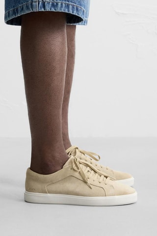 Baskets en nubuck - Beige