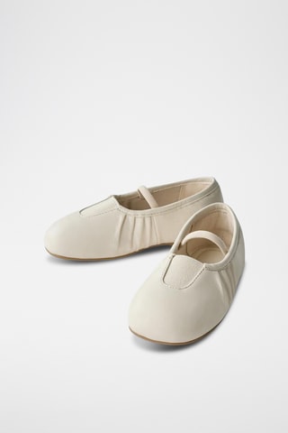Babies en cuir - Blanc