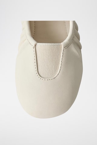 Babies en cuir - Blanc