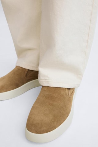 Slip-on en nubuck - Beige