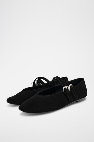Babies en nubuck - Noir