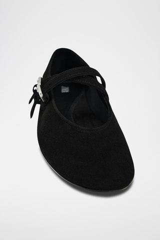 Babies en nubuck - Noir