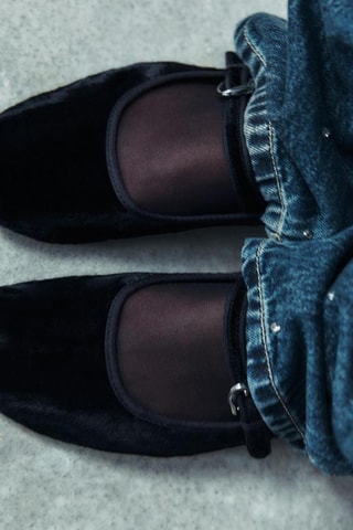 Babies en velours - Noir