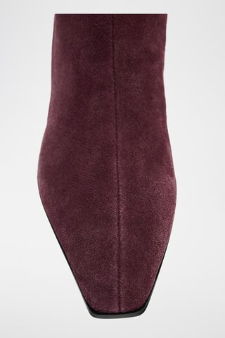 Bottes en nubuck - Bordeaux