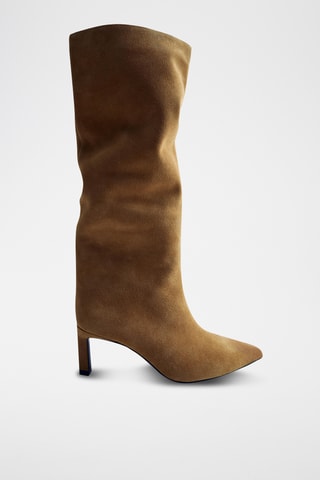Bottes en nubuck - Camel