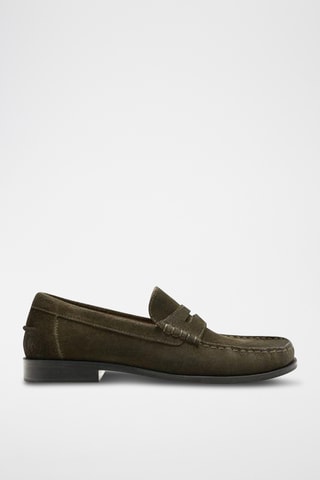Mocassins en nubuck - Kaki